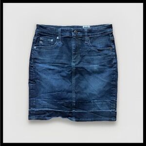 AG Adriano Goldschmied Size 27 denim darkwash skirt